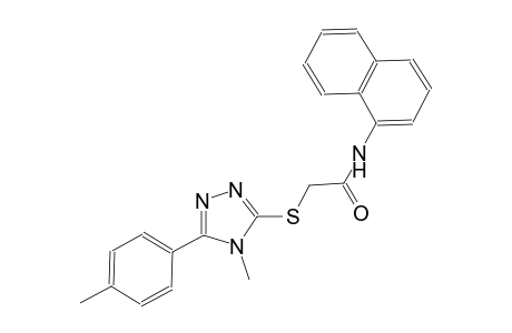 2-{[4-methyl-5-(4-methylphenyl)-4H-1,2,4-triazol-3-yl]sulfanyl}-N-(1-naphthyl)acetamide