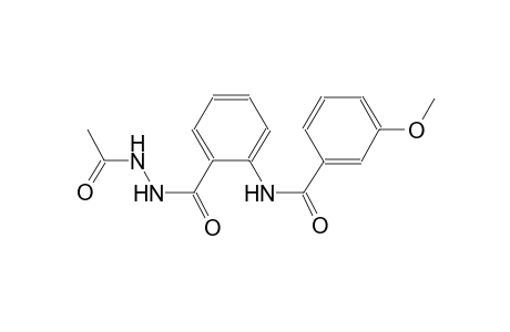 acetic acid, 2-[2-[(3-methoxybenzoyl)amino]benzoyl]hydrazide