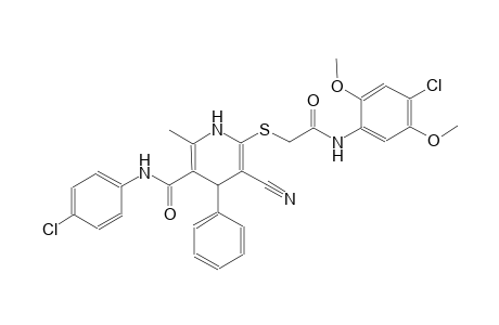 3-pyridinecarboxamide, 6-[[2-[(4-chloro-2,5-dimethoxyphenyl)amino]-2-oxoethyl]thio]-N-(4-chlorophenyl)-5-cyano-1,4-dihydro-2-methyl-4-phenyl-