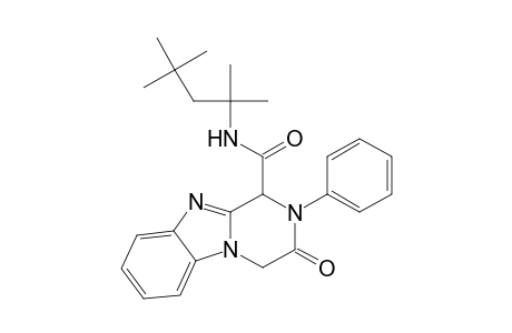 3-Oxo-2-phenyl-N-(1,1,3,3-tetramethylbutyl)-1,2,3,4-tetrahydropyrazino[1,2-a]benzimidazole-1-carboxamide