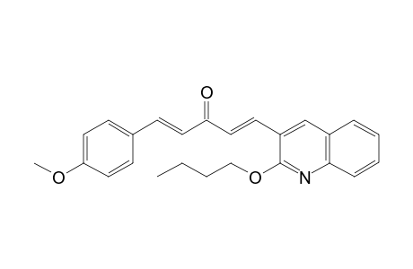 (1E,4E)-1-(2-Butoxyquinolin-3-yl)-5-(4-methoxyphenyl)penta-1,4-dien-3-one