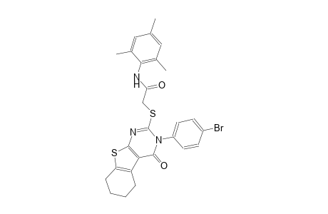 2-{[3-(4-bromophenyl)-4-oxo-3,4,5,6,7,8-hexahydro[1]benzothieno[2,3-d]pyrimidin-2-yl]sulfanyl}-N-mesitylacetamide