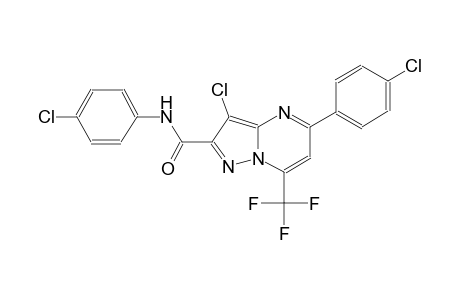 pyrazolo[1,5-a]pyrimidine-2-carboxamide, 3-chloro-N,5-bis(4-chlorophenyl)-7-(trifluoromethyl)-
