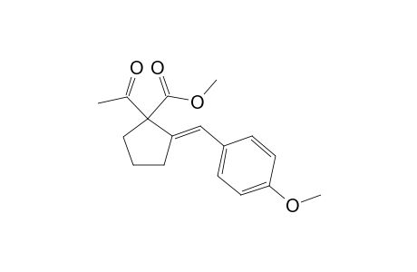 (E)-methyl 1-acetyl-2-(4-methoxybenzylidene)cyclopentanecarboxylate