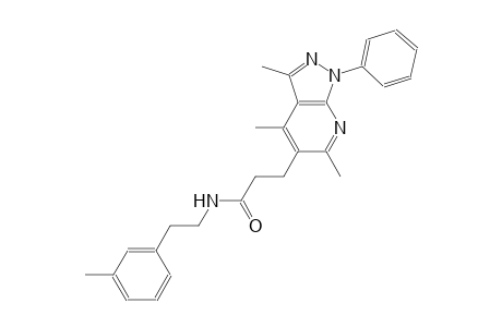 1H-pyrazolo[3,4-b]pyridine-5-propanamide, 3,4,6-trimethyl-N-[2-(3-methylphenyl)ethyl]-1-phenyl-