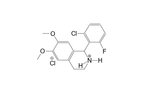 isoquinolinium, 1-(2-chloro-6-fluorophenyl)-1,2,3,4-tetrahydro-6,7-dimethoxy-, chloride