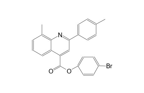 4-bromophenyl 8-methyl-2-(4-methylphenyl)-4-quinolinecarboxylate