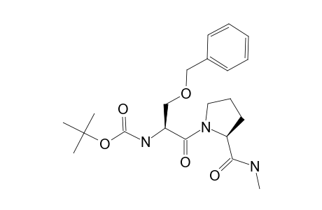 N-[(1S)-1-(benzyloxymethyl)-2-keto-2-[(2S)-2-(methylcarbamoyl)pyrrolidin-1-yl]ethyl]carbamic acid tert-butyl ester
