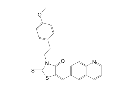 4-thiazolidinone, 3-[2-(4-methoxyphenyl)ethyl]-5-(6-quinolinylmethylene)-2-thioxo-, (5E)-