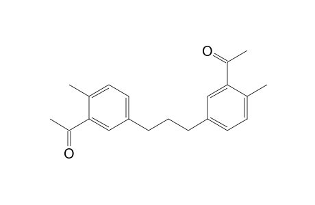 1-[5-[3-(3-acetyl-4-methyl-phenyl)propyl]-2-methyl-phenyl]ethanone
