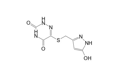 1,2,4-triazine-3,5(2H,4H)-dione, 6-[[(5-hydroxy-1H-pyrazol-3-yl)methyl]thio]-
