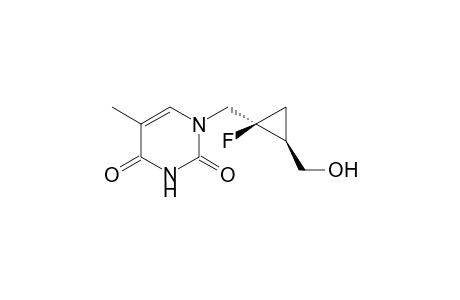 1-{[(trans)-1'-Fluoro-2'-(hydroxymethyl)cycloprop-1'-yl]methyl}-thymine