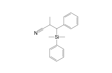 (2RS,3RS)-3-Dimethyl(phenyl)silyl-2-methyl-3-phenylpropionitrile