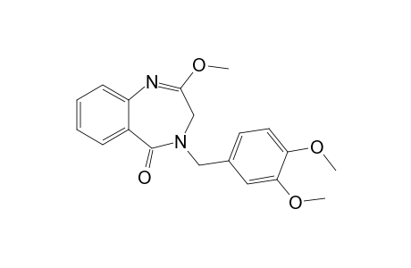 2-Methoxy-4-(3,4-dimethoxybenzyl)-3,4-dihydrobenzo[e][1,4]diazepin-5-one