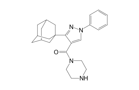 [3-(1-adamantyl)-1-phenyl-4-pyrazolyl]-(1-piperazinyl)methanone