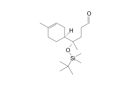 (S)-4-((tert-butyldimethylsilyl)oxy)-4-((S)-4-methylcyclohex-3-en-1-yl) pentanal