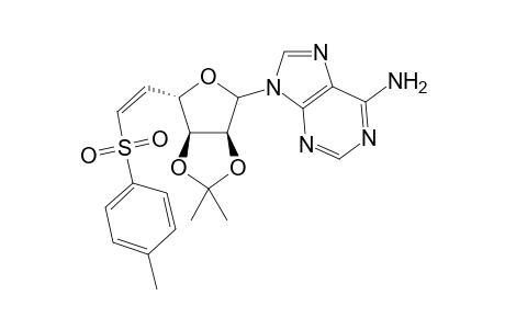 9-(5,6-Dideoxy-2,3-O-isopropylidene-6-(p-toluenesulfonyl)-.beta.-D-erythro-hex-4(Z)-enofuranosyl)adenine