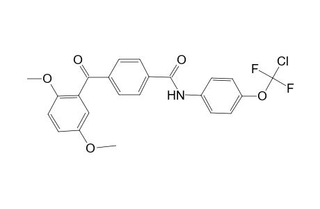 N-[4-(chloro-difluoro-methoxy)-phenyl]-4-(2,5-dimethoxy-benzoyl)-benzamide