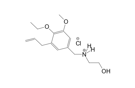 benzenemethanaminium, 4-ethoxy-N-(2-hydroxyethyl)-3-methoxy-5-(2-propenyl)-, chloride