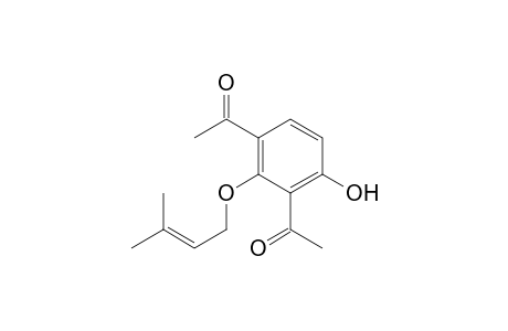 3-Acetyl-4-hydroxy-2-(3'methylbut-2'-enyloxy)acetophenone