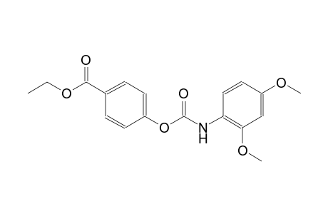 Benzoic acid, 4-(2,4-dimethoxyphenylcarbamoyloxy)-, ethyl ester