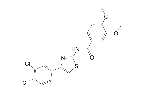 N-[4-(3,4-dichlorophenyl)-1,3-thiazol-2-yl]-3,4-dimethoxybenzamide