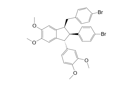 r-1-(4-Bromobenzyl)-c-2-(4-bromophenyl)-t-3-(3,4-dimethoxyphenyl)-5,6-dimethoxyindane