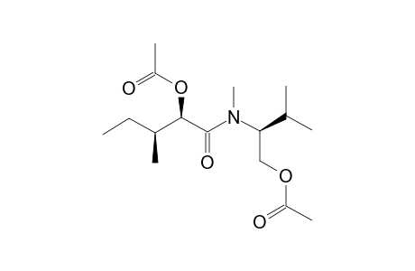 acetic acid [(1R,2S)-1-[[(1S)-1-(acetoxymethyl)-2-methyl-propyl]-methyl-carbamoyl]-2-methyl-butyl] ester
