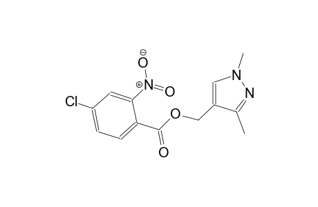 (1,3-dimethyl-1H-pyrazol-4-yl)methyl 4-chloro-2-nitrobenzoate