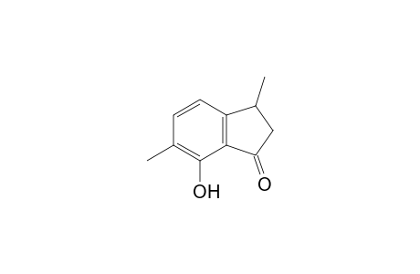 3,6-dimethyl-7-oxidanyl-2,3-dihydroinden-1-one