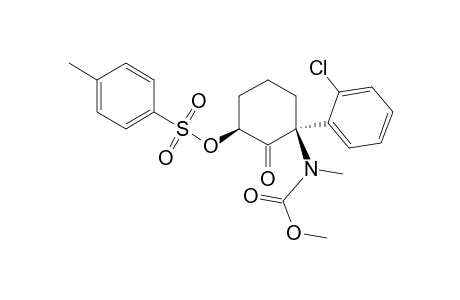 Methyl ester of cis-(.+-.)-[1-(2-chlorophenyl)-3-[[(4-methylphenyl)sulfonyl]oxy]-2-oxocyclohexyl]methylcarbamic acid