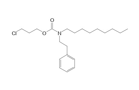 Carbonic acid, monoamide, N-(2-phenylethyl)-N-nonyl-, 3-chloropropyl ester