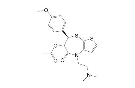 trans-4,5,6,7-Tetrahydro-7-(4-methoxyphenyl)-5-oxo-4-[(2-Dimethylamino)ethyl]thieno[2,3-b][1,4]thiazepin-6-yl- acetate