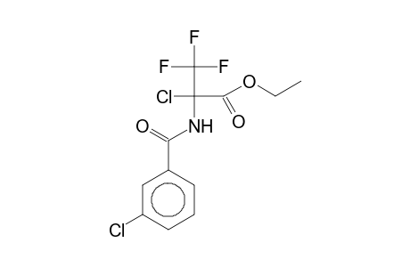 Ethyl 2-chloro-2-[(3-chlorobenzoyl)amino]-3,3,3-trifluoropropanoate