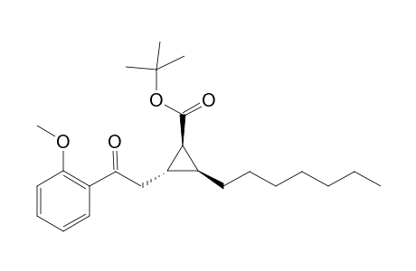t-Butyl [(1R,2R,3R)-3-heptyl-3-[2'-(2''-methoxyphenyl)oxoethyl]cyclopropane-2-carboxylate