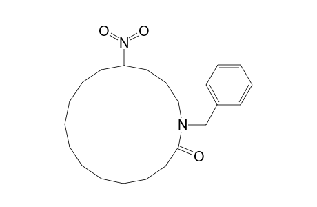 Azacyclohexadecan-2-one, 13-nitro-1-(phenylmethyl)-