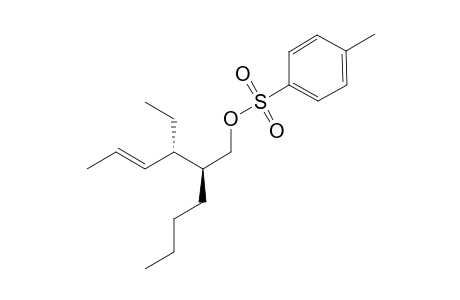 (E)-(2S*,3S*)-1-Tosyloxy-2-n-butyl-3-ethyl-4-hexene