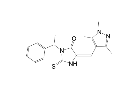 4-imidazolidinone, 3-(1-phenylethyl)-2-thioxo-5-[(1,3,5-trimethyl-1H-pyrazol-4-yl)methylene]-, (5E)-