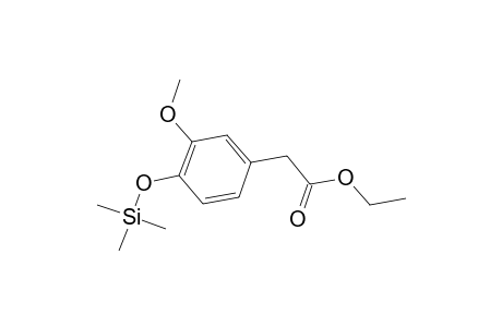 Benzeneacetic acid, 3-methoxy-4-[(trimethylsilyl)oxy]-, ethyl ester