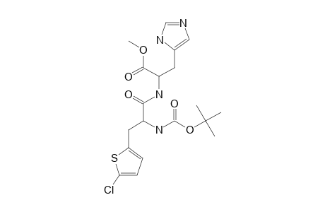 (2S-(R*,R*))-N-(3-(5-CHLORO-2-THIENYL)-2-(((1,1-DIMETHYL)-ETHOXYCARBONYL)-AMINO)-1-OXOPROPYL)-HISTIDINE_METHYLESTER