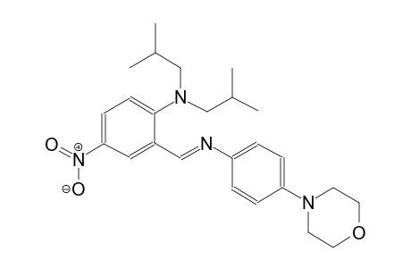 benzenamine, N,N-bis(2-methylpropyl)-2-[(E)-[[4-(4-morpholinyl)phenyl]imino]methyl]-4-nitro-