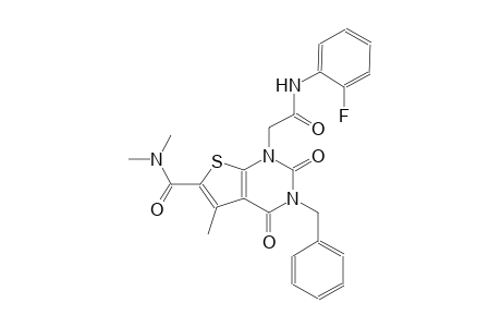 thieno[2,3-d]pyrimidine-1-acetamide, 6-[(dimethylamino)carbonyl]-N-(2-fluorophenyl)-1,2,3,4-tetrahydro-5-methyl-2,4-dioxo-3-(phenylmethyl)-