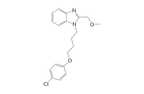 1-[4-(4-chlorophenoxy)butyl]-2-(methoxymethyl)-1H-1,3-benzodiazole