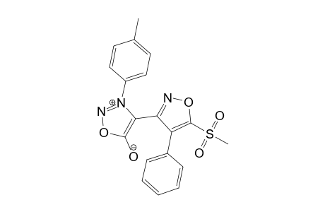 3-(p-Methylphenyl)-4-(4'-phenyl-5'-methylsulfonyloxazol-3'-yl)sydnone