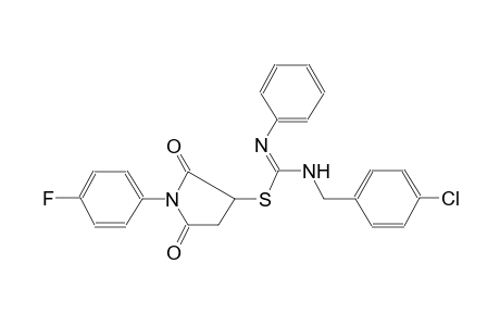 carbamimidothioic acid, N-[(4-chlorophenyl)methyl]-N'-phenyl-, 1-(4-fluorophenyl)-2,5-dioxo-3-pyrrolidinyl ester