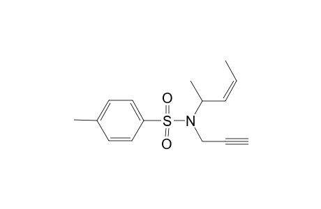 N-2-(cis-Pent-3-enyl)-N-2-propynyl-4-methylbenzenesulfonamide