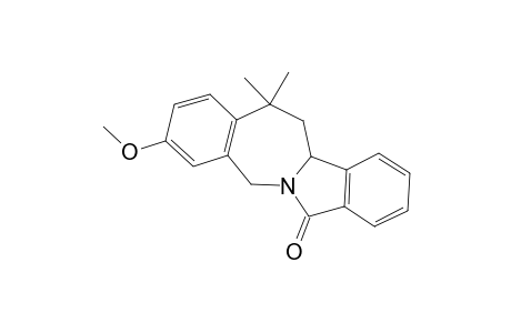 13,13-Dimethyl-7-oxo-3-methoxy-5,11b,12,13-tetrahydro-7H-isoindolo[2,1-b]benzazepine