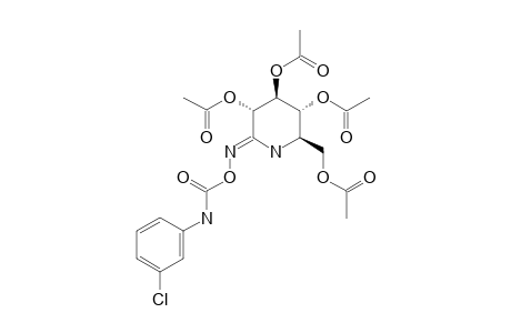 O-(2,3,4,6-TETRA-O-ACETYL-1,5-DIDEOXY-1,5-IMINO-D-GLUCOPYRANOSYLIDENE)-AMINO-N-(3-CHLOROPHENYL)-CARBAMATE