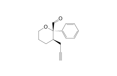2-Phenyl-3-(prop-2-ynyl)tetrahydro-2H-pyran-2-carbaldehyde