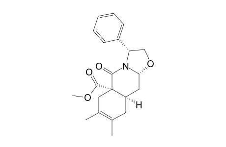 (3R,5aS,9aR,10aR)-5a-(Methoxycarbonyl)-7,8-dimethyl-5-oxo-3-phenyl-2,3,9,9a,10,10a-hexahydro-6H-oxazolo[3,2-b]isoquinoline